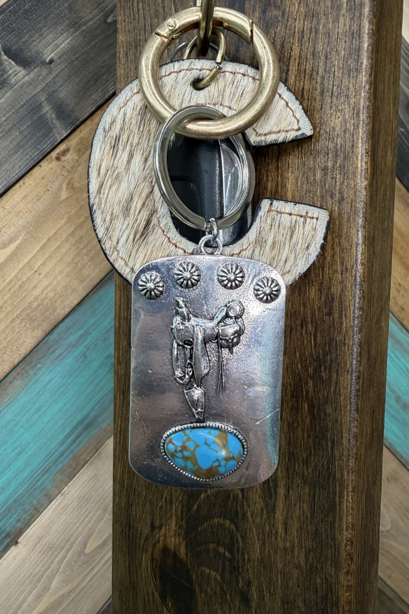 Turquoise Saddle Pendant