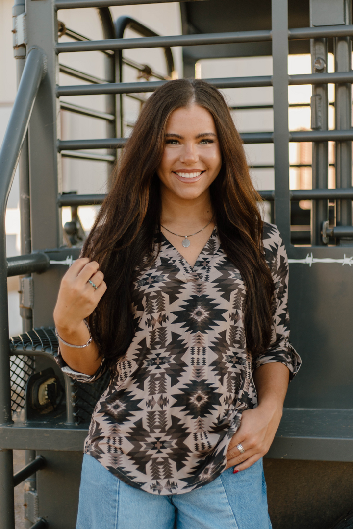 Aztec Shadow Top
