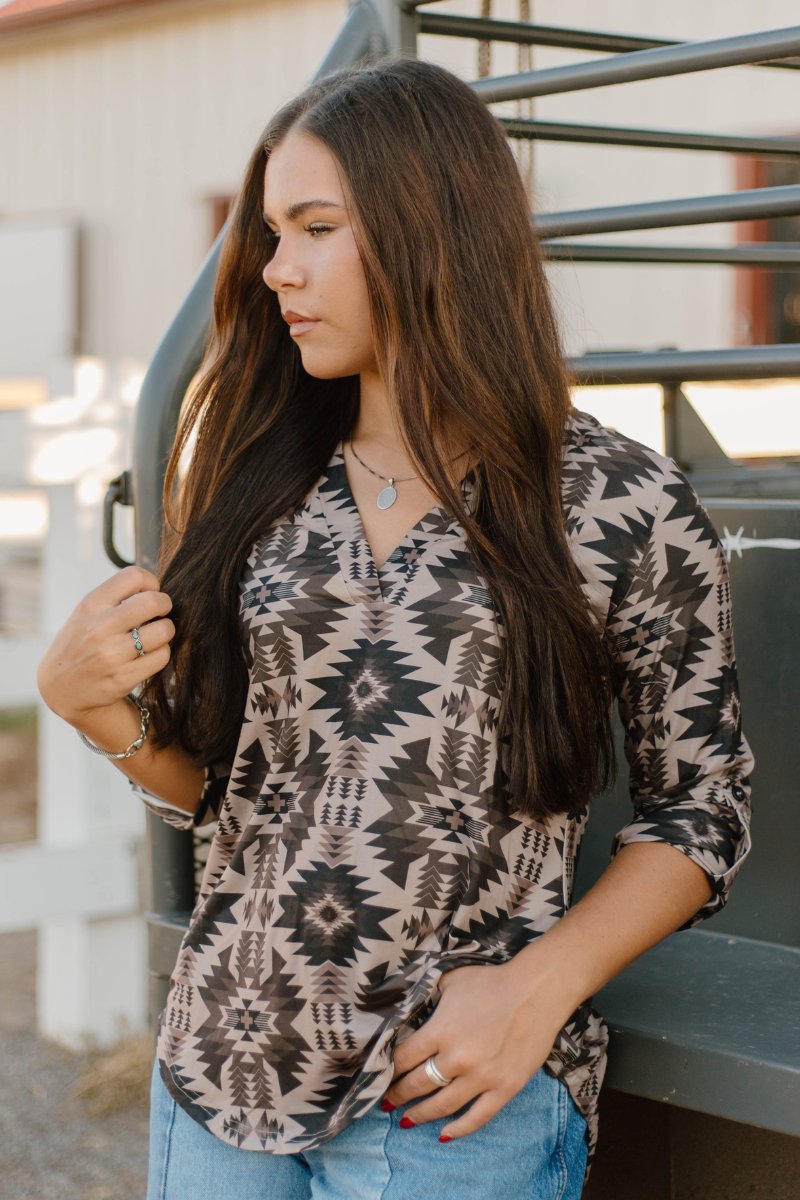 Aztec Shadow Top