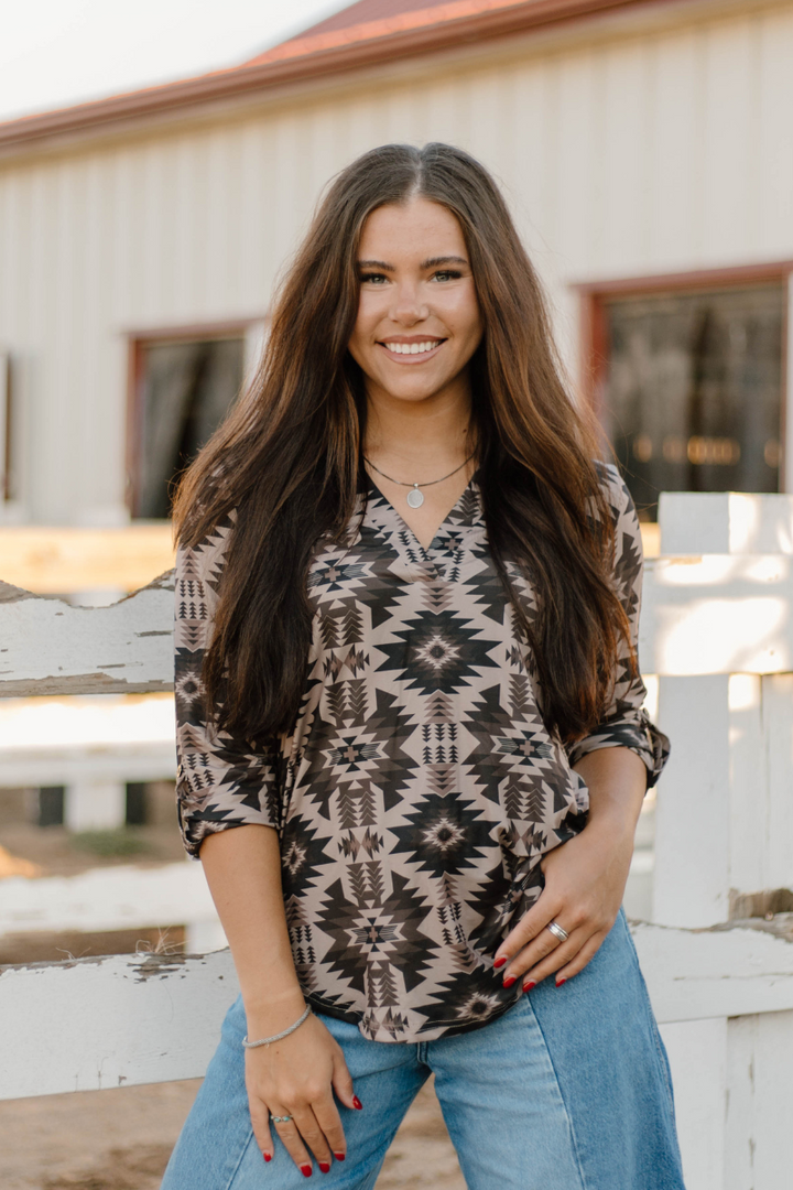 Aztec Shadow Top