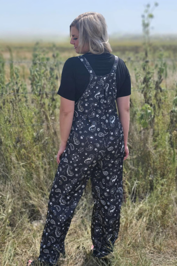 Bandana Babe Black Jumpsuit