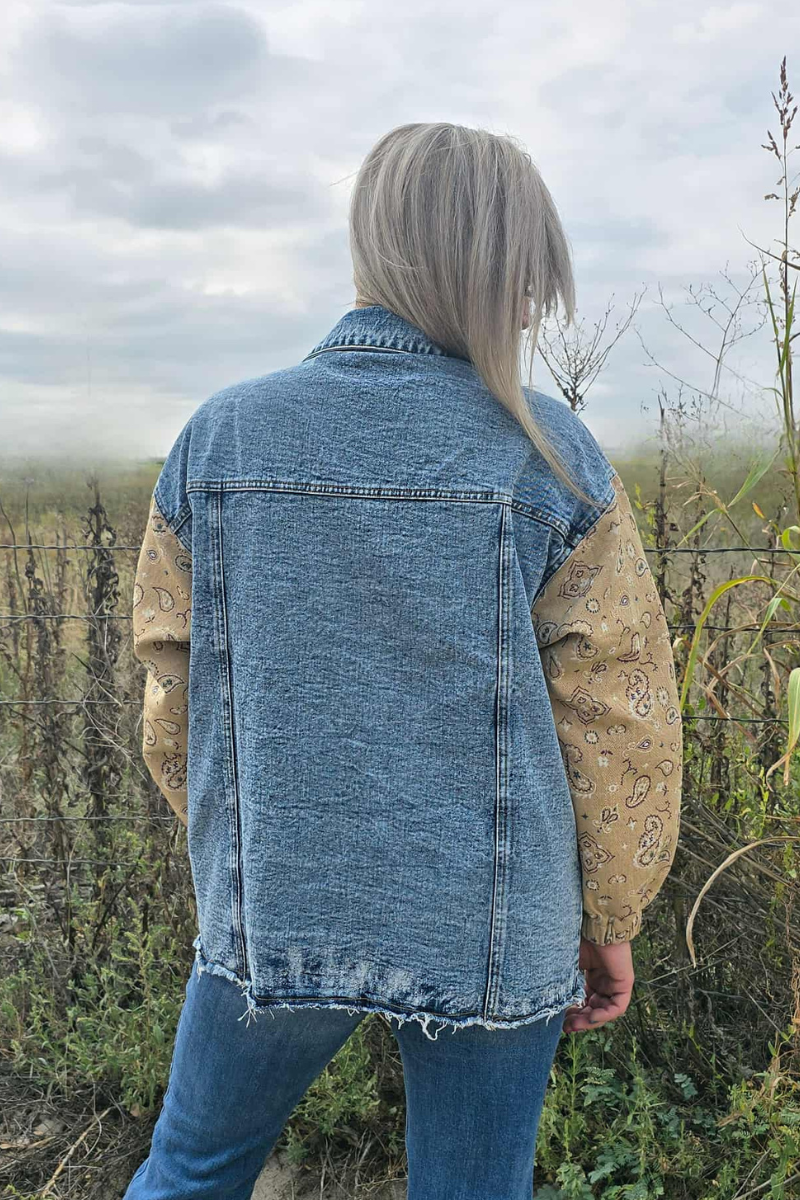Bandana Country Denim Shacket
