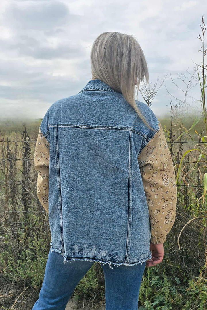 Bandana Country Denim Shacket