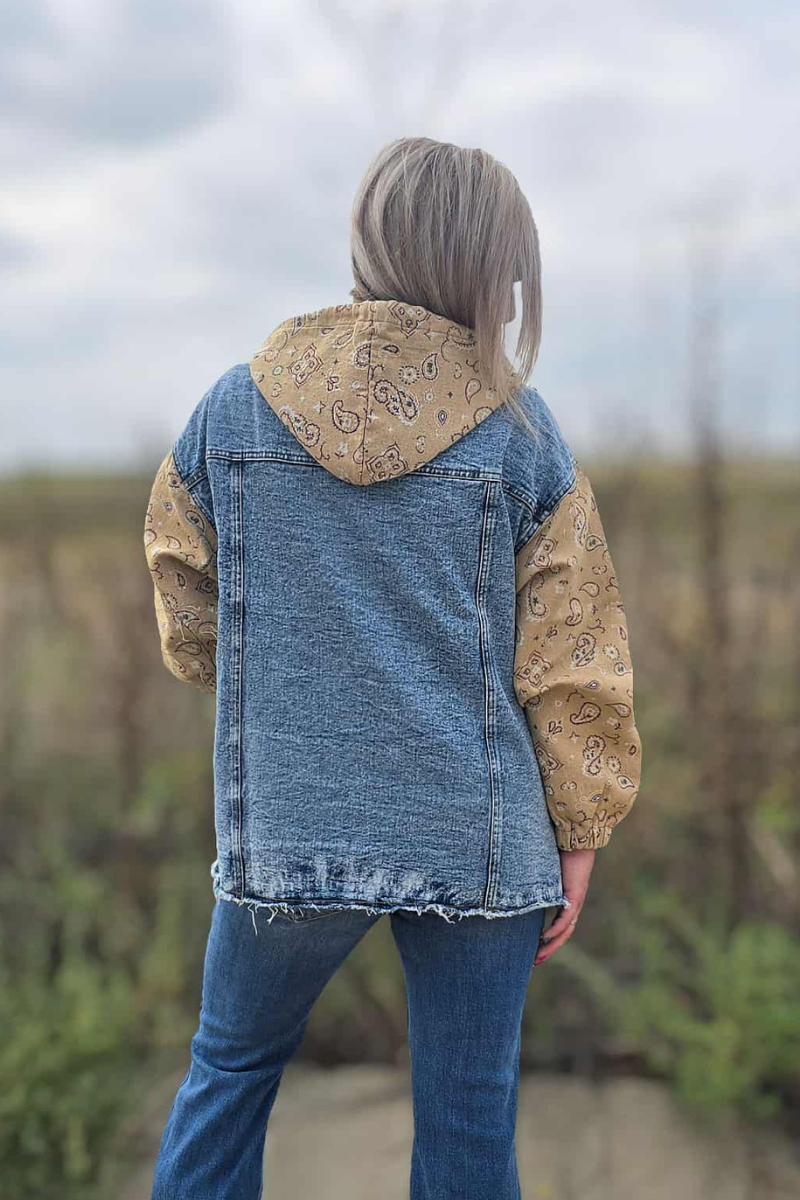 Bandana Country Denim Shacket