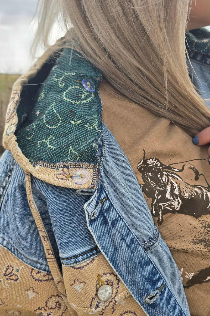 Bandana Country Denim Shacket