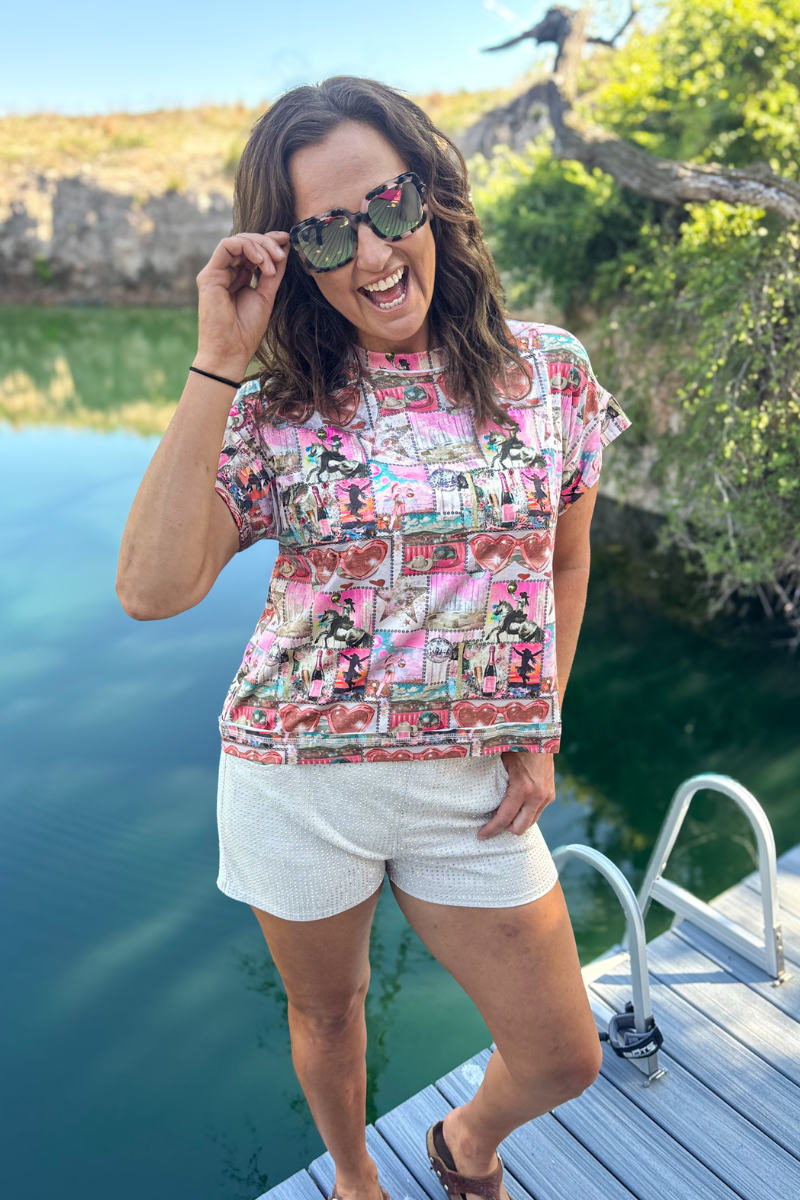 Glitter and Grit Top