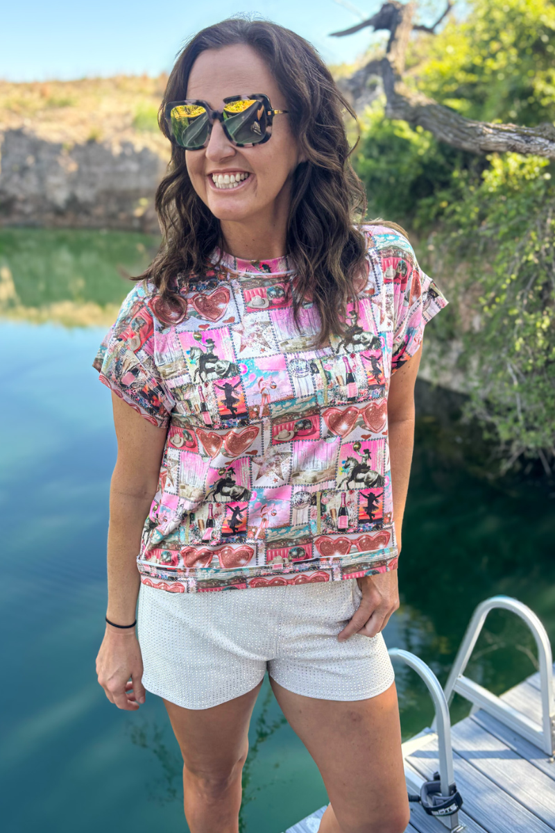 Glitter and Grit Top