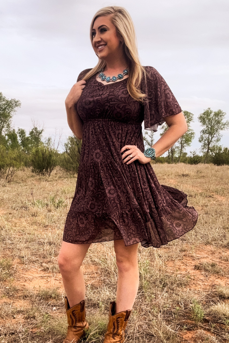 Bronzed Bloom Dress