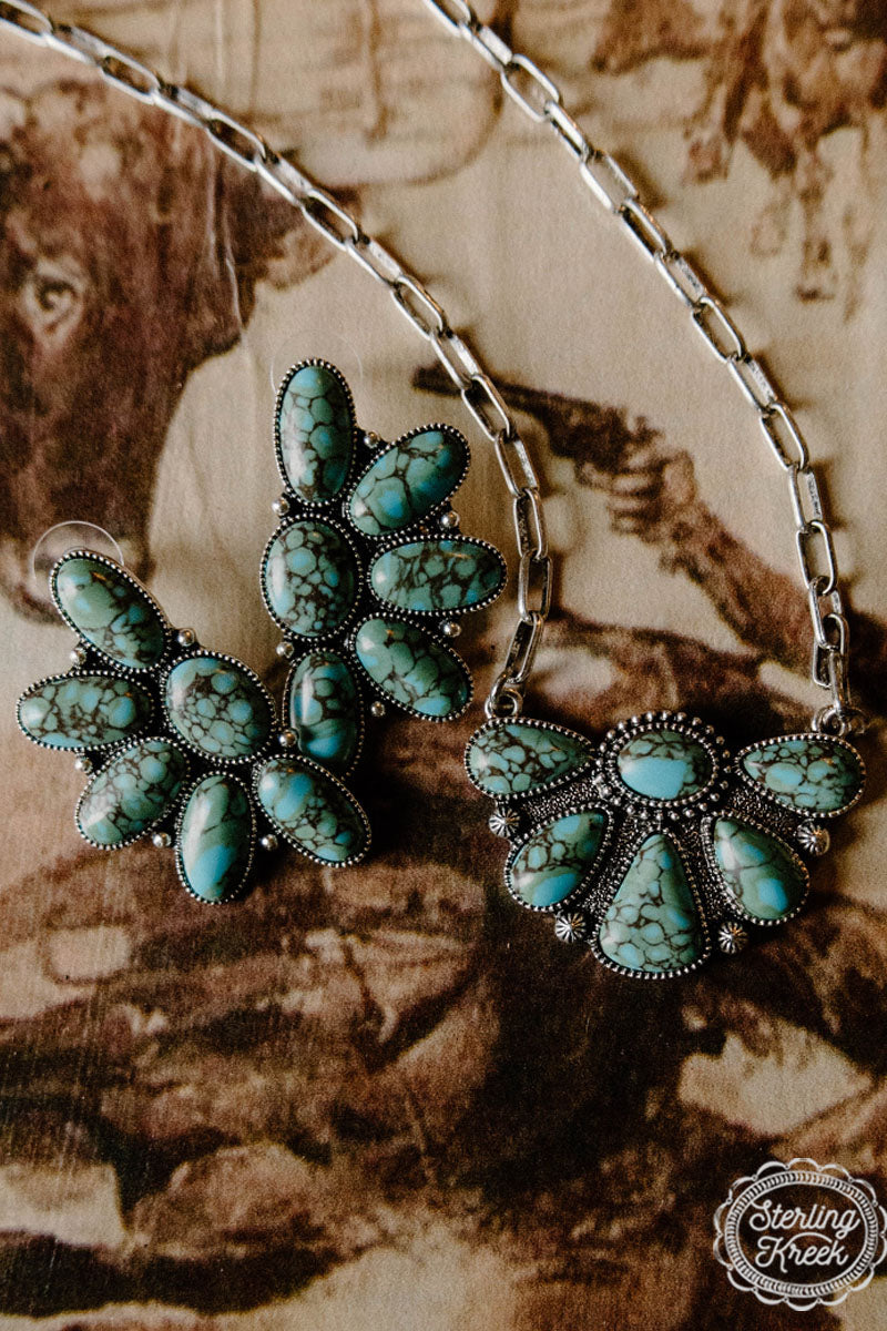 Turquoise Tombstone Necklace