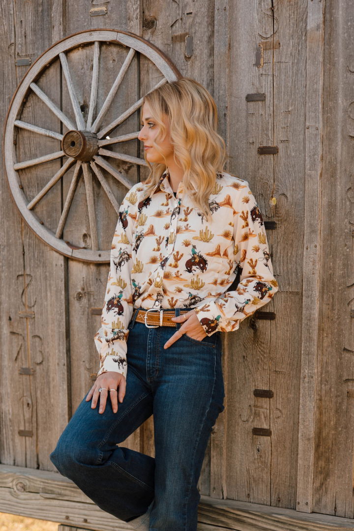 Down In The Desert Button Up