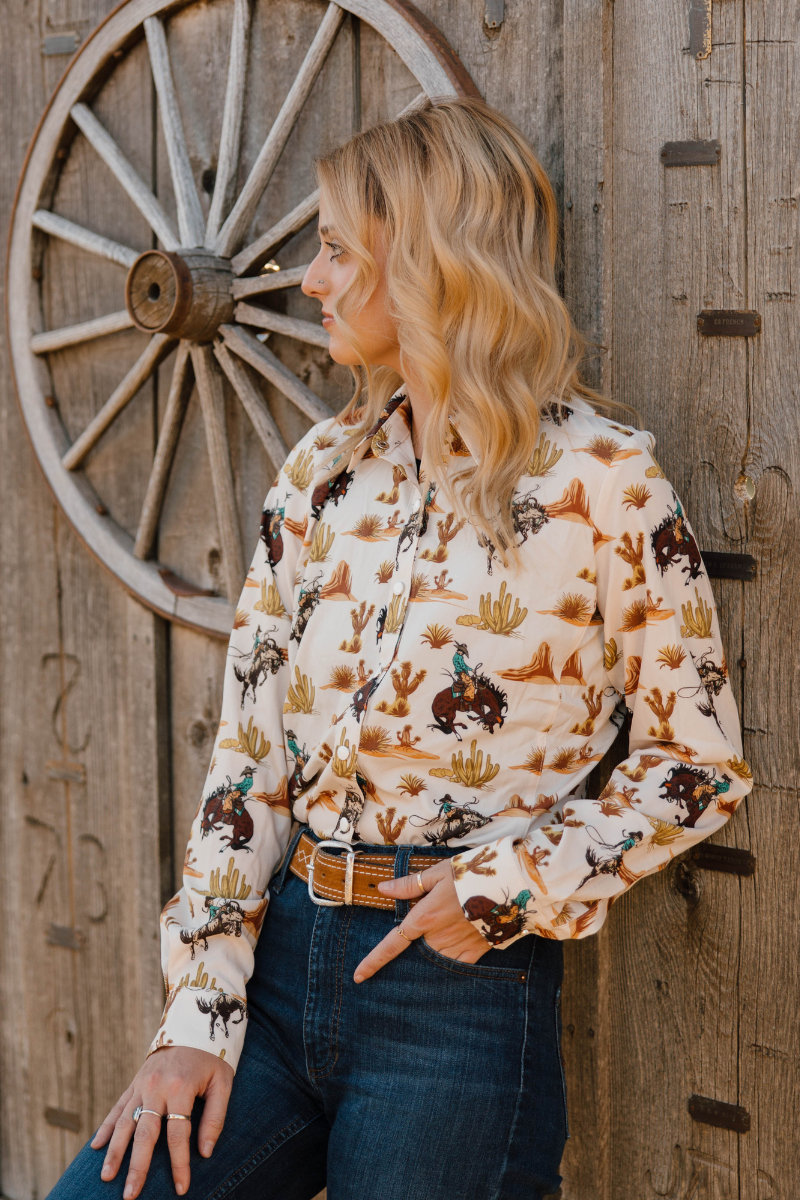 Down In The Desert Button Up