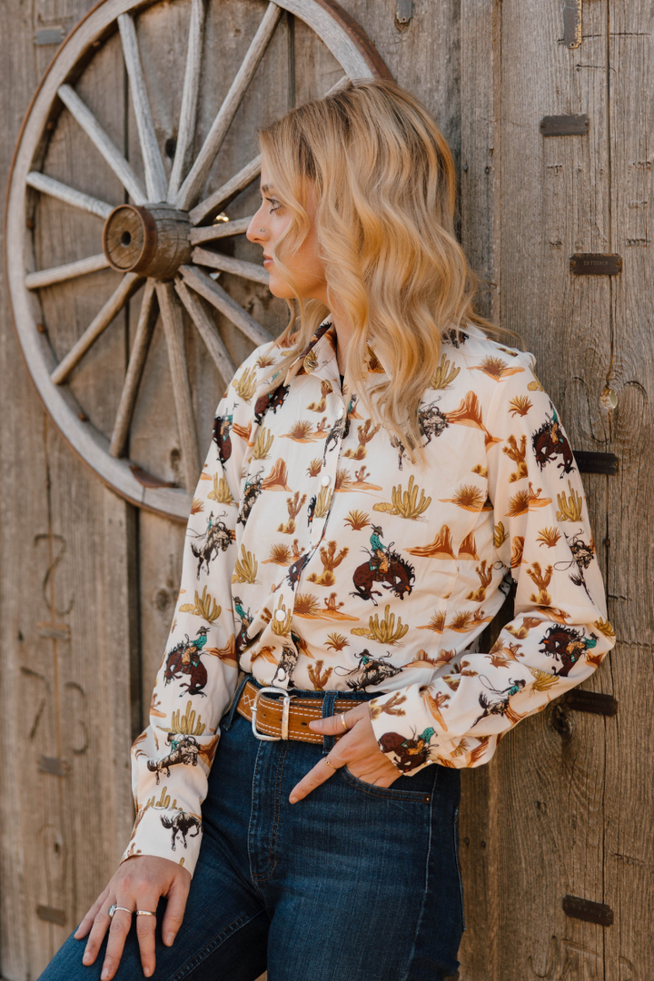 Down In The Desert Button Up