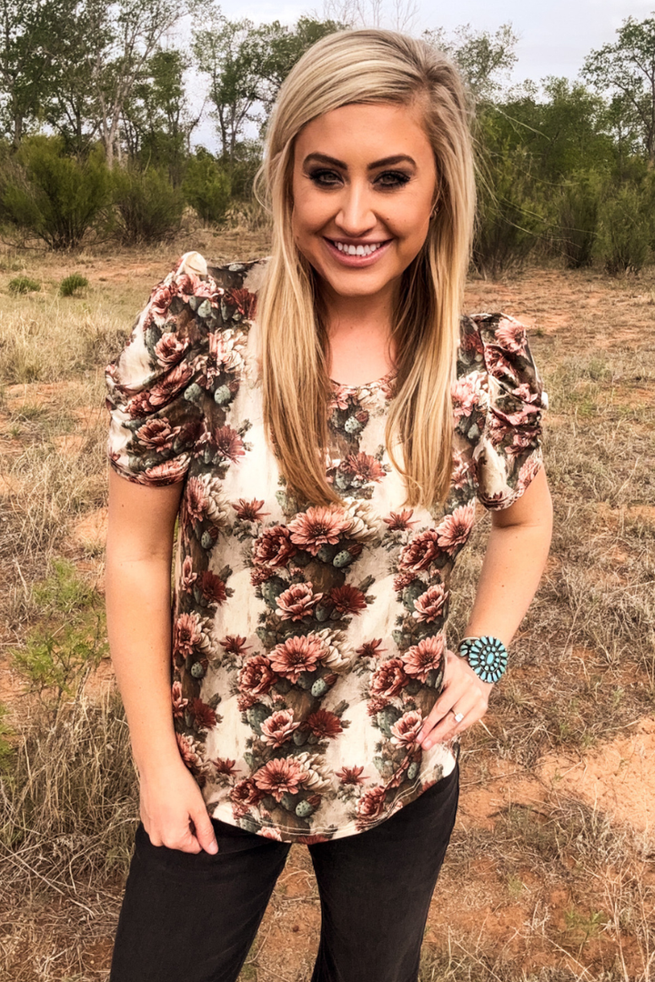 Cactus Bloom Top
