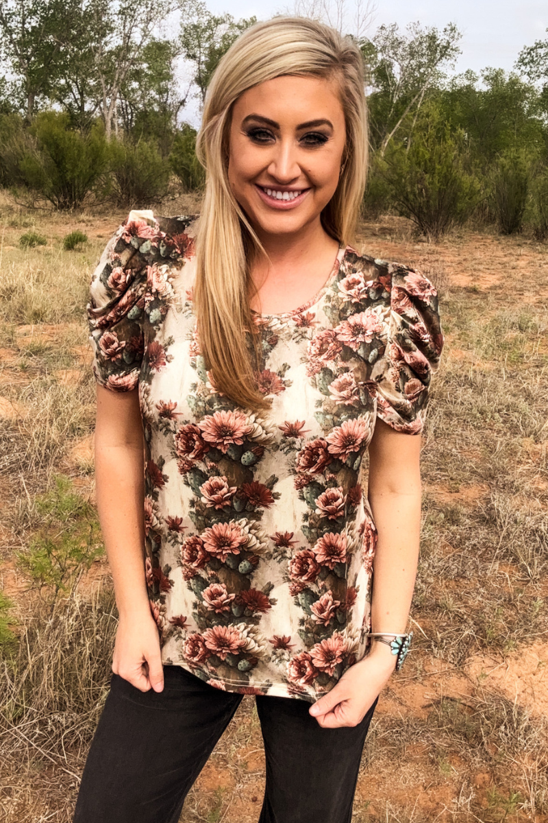 Cactus Bloom Top