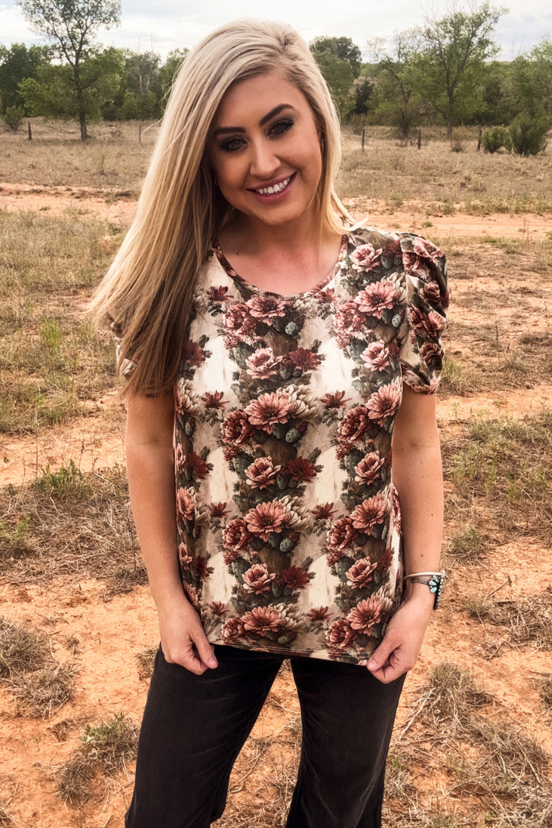 Cactus Bloom Top