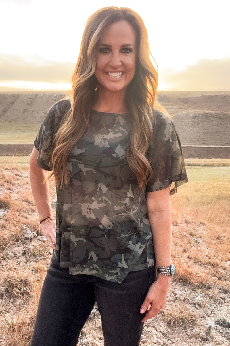 Camo Kreek Mesh Top
