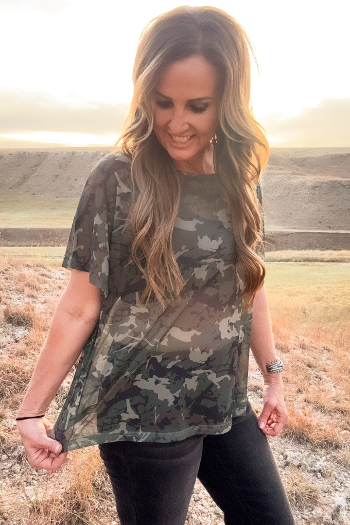 Camo Kreek Mesh Top