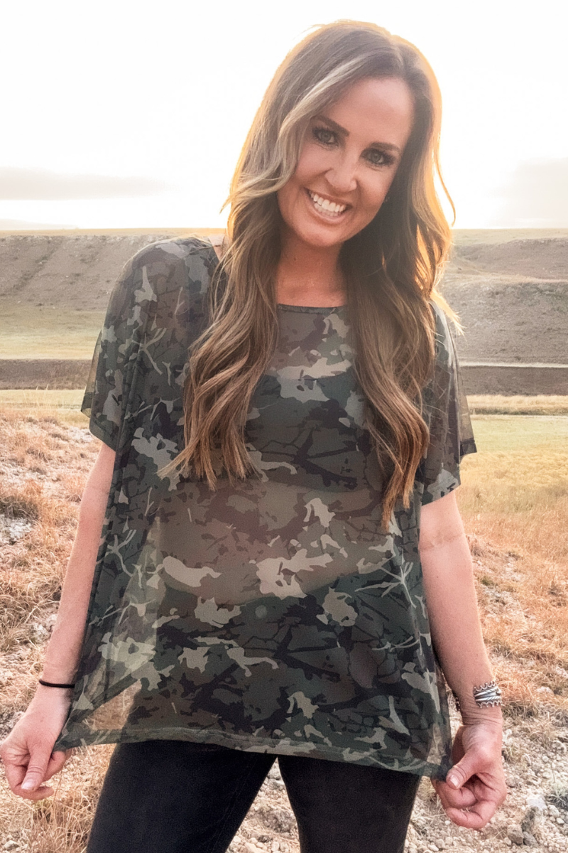 Camo Kreek Mesh Top