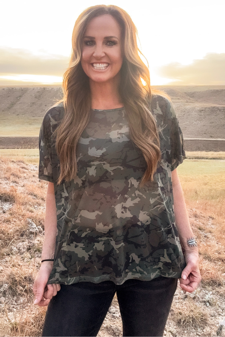 Camo Kreek Mesh Top
