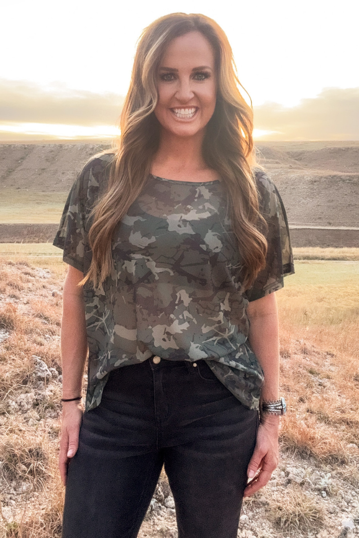 Camo Kreek Mesh Top
