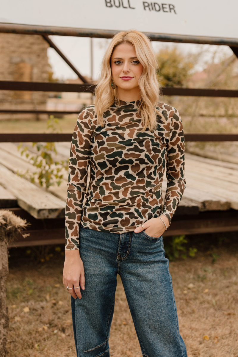 You Can't See Me Mesh Top