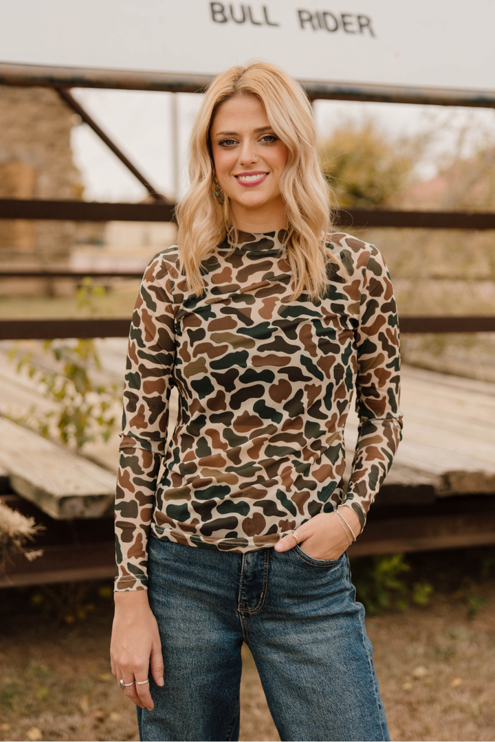 You Can't See Me Mesh Top