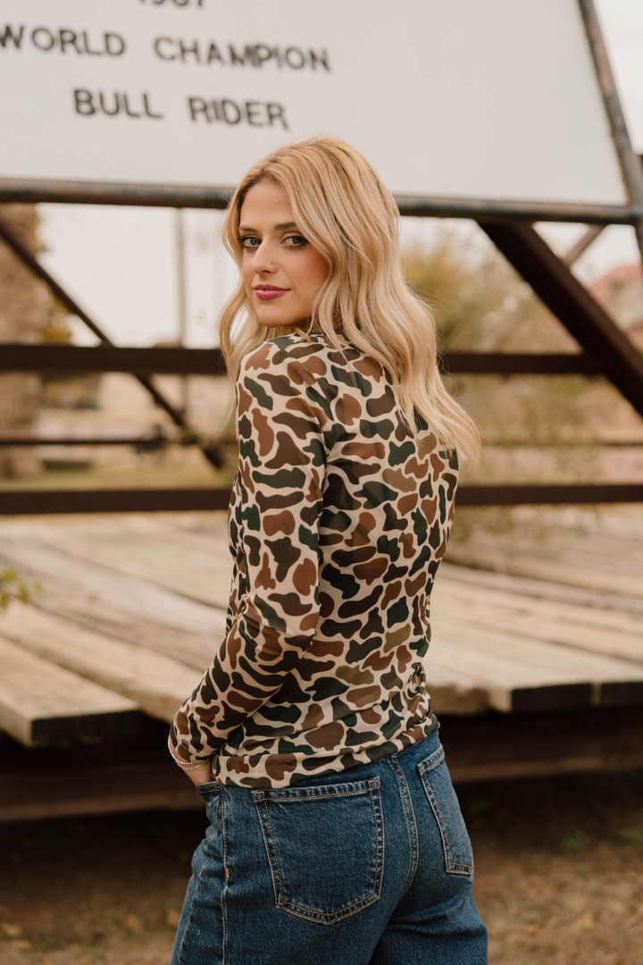 You Can't See Me Mesh Top