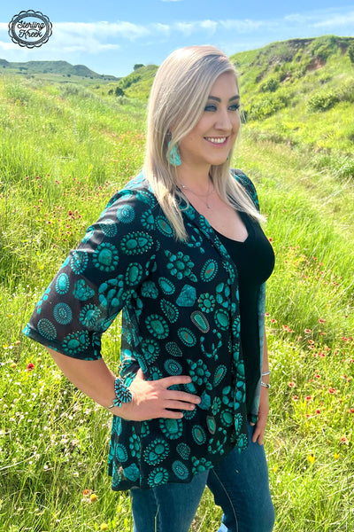 Touch of Turquoise Cardigan