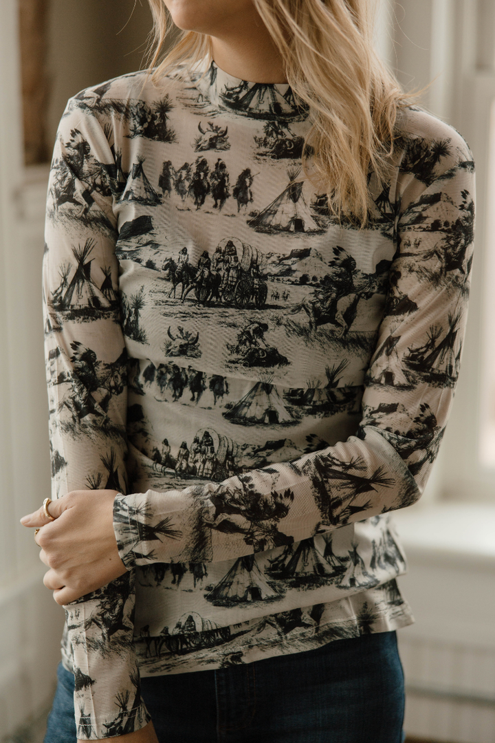 Spirit of The Plains Mesh Top