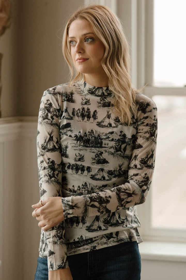 Spirit of The Plains Mesh Top