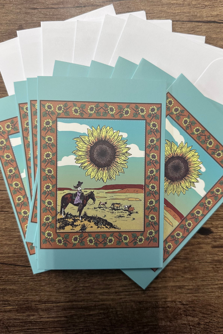 Cowgirl Gratitude Cards