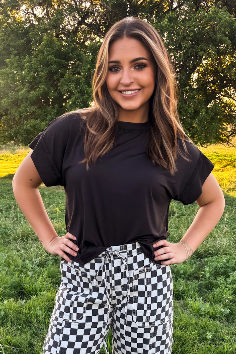 Sterling Staple Top - Black