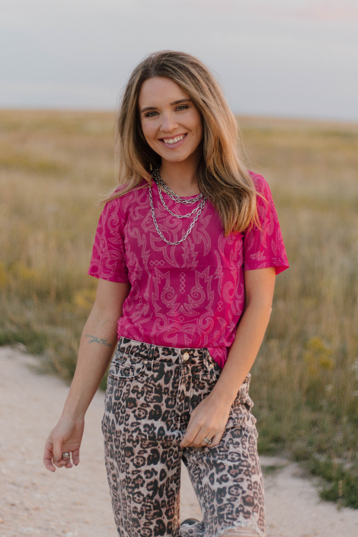 LETS GO GIRLS MESH TOP