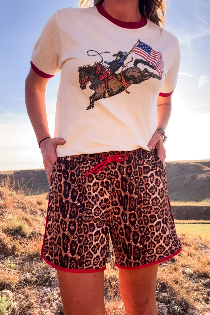Cheetah Chic Long Shorts