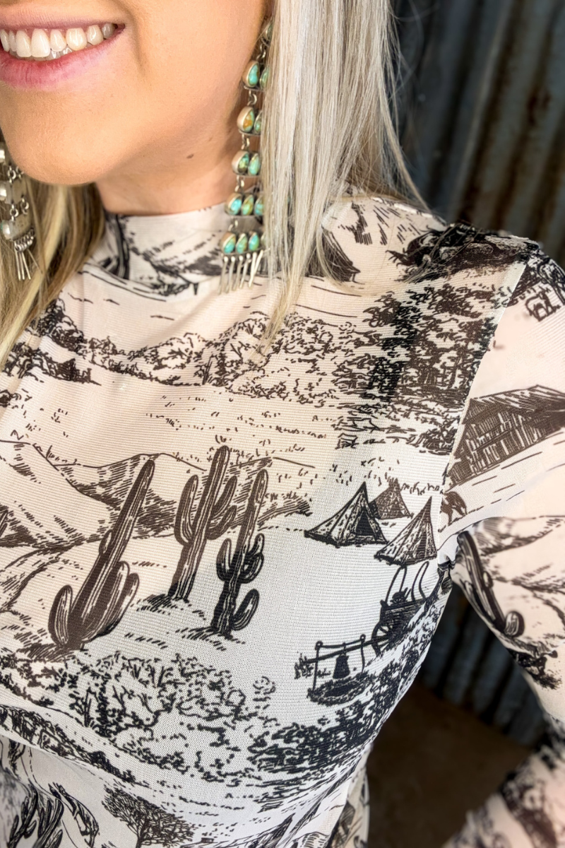 The Old Days Mesh Top