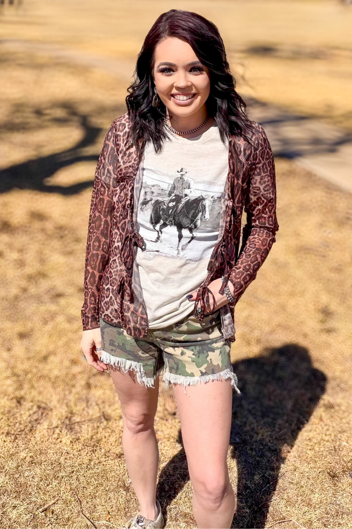 Kreek Denim Shorts - Camo