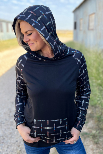 Cinched Up T-Shirt Hoodie