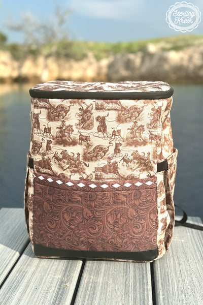 Tooled in 1883 Cooler Backpack