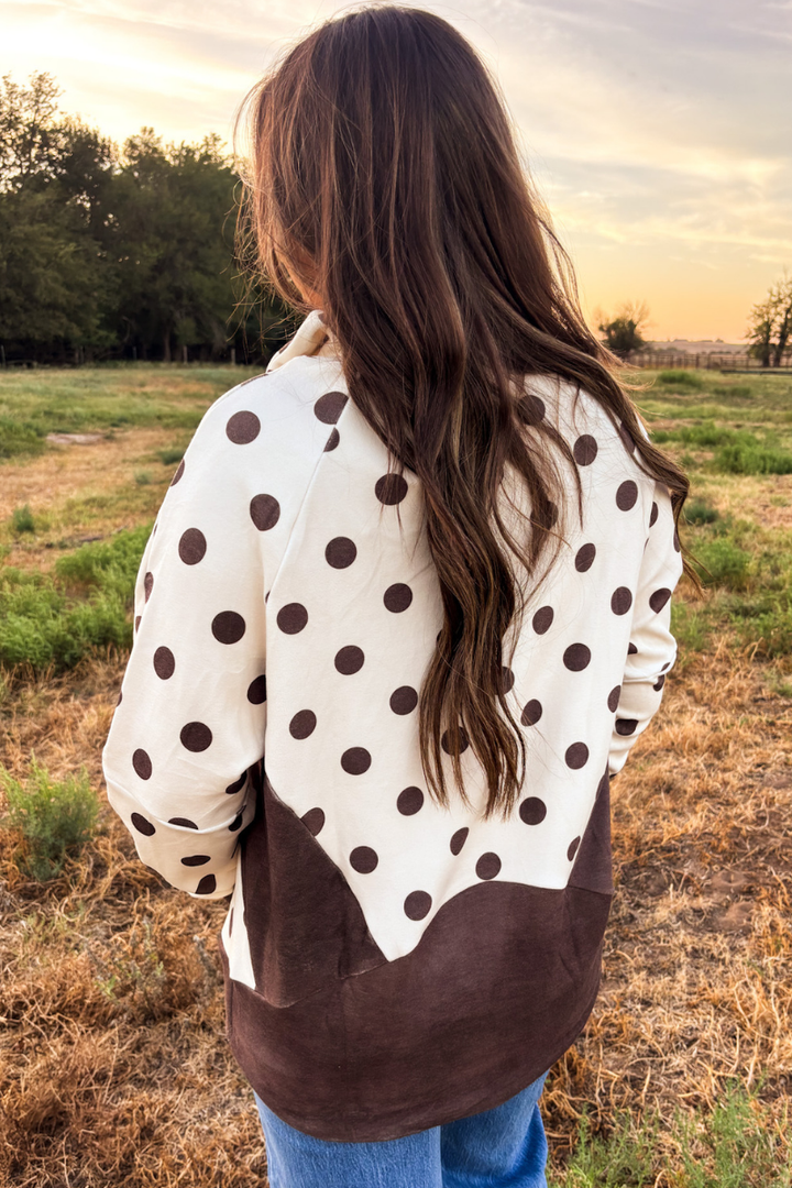 Cocoa Dot Pullover