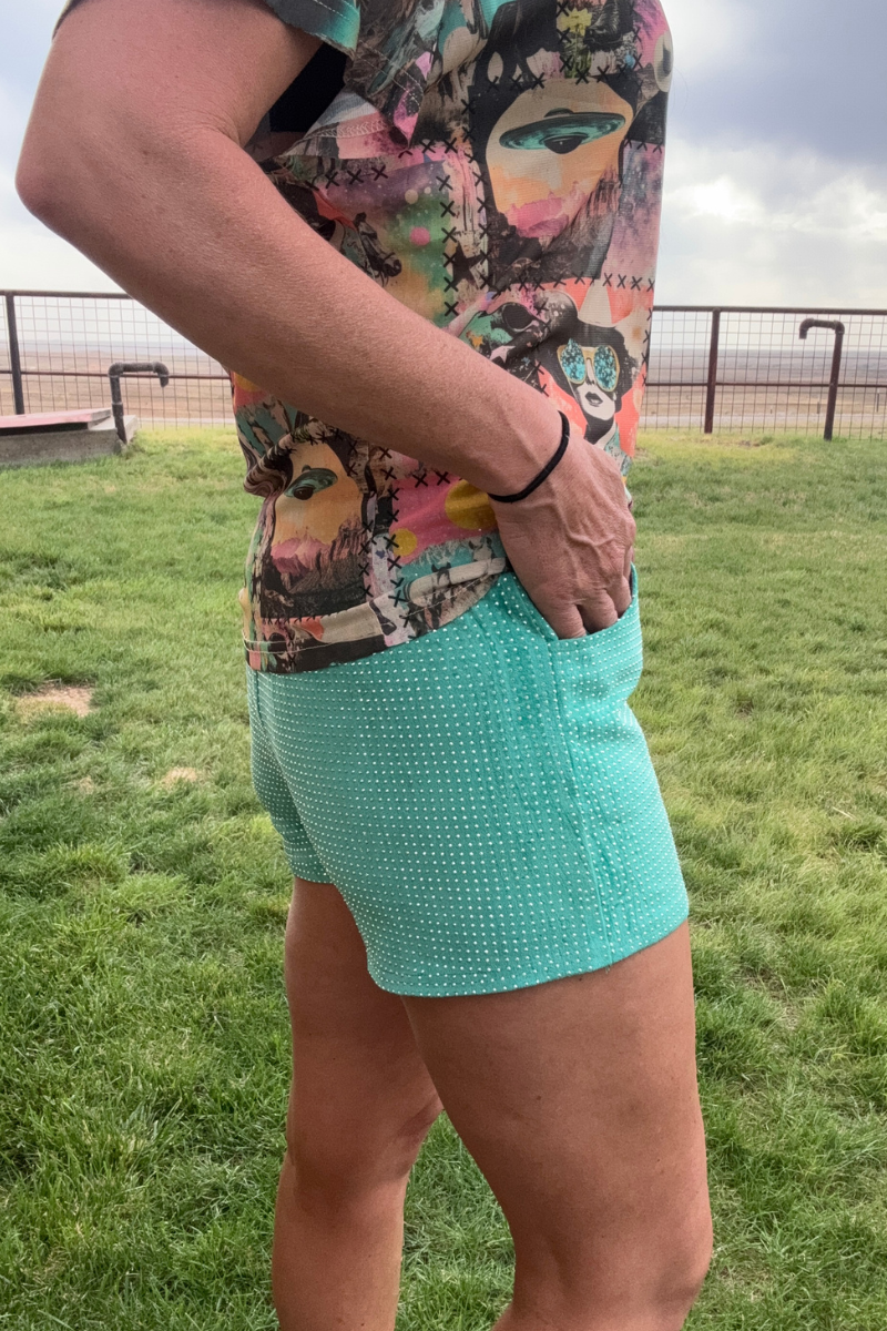 Jitterbug Shorts Turquoise