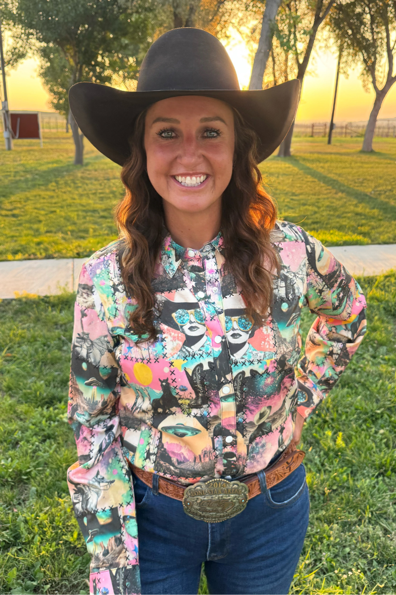 Cosmic Cowgirl Button Up