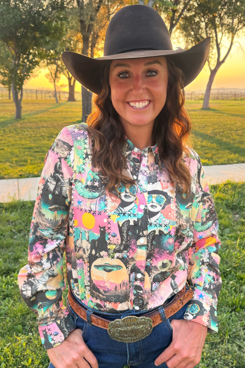 Cosmic Cowgirl Button Up