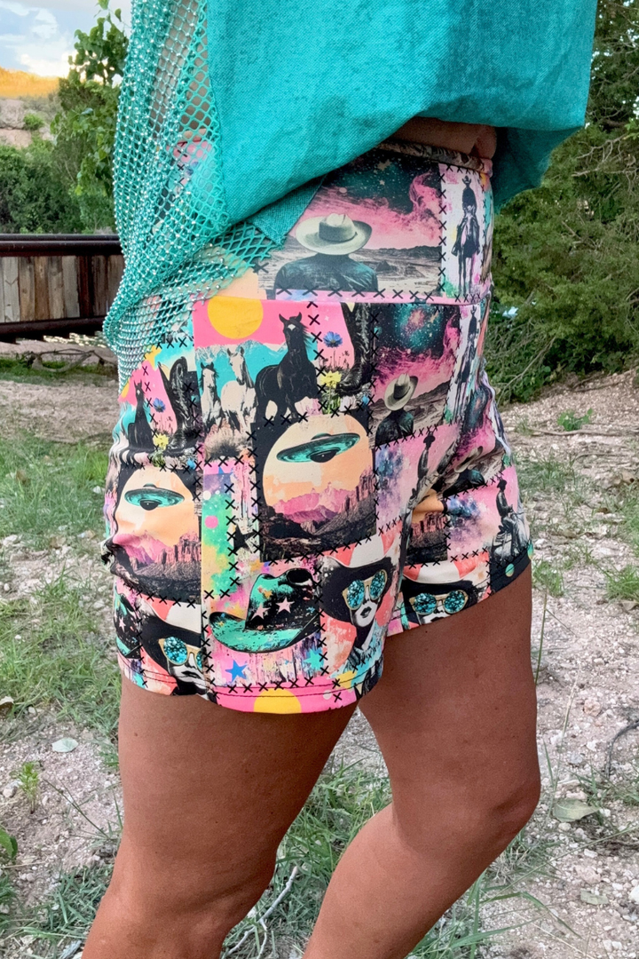 Cosmic Cowgirl Shorts