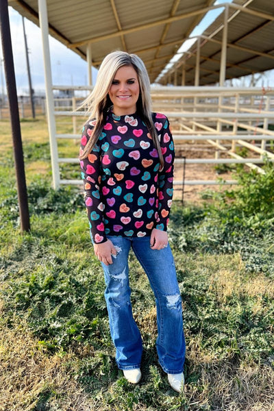 Cowboy Sweetheart Mesh Top