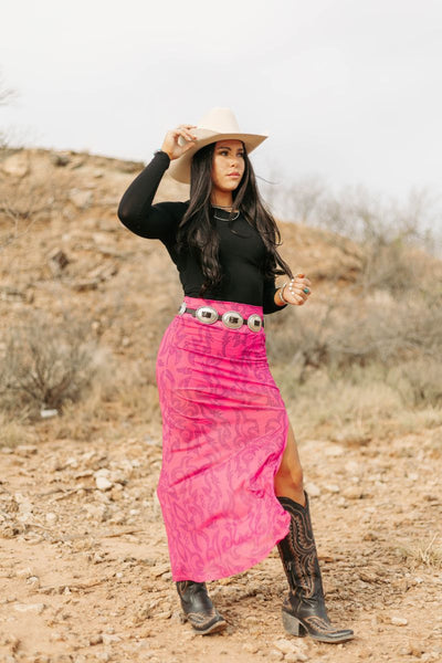 Cowgirls Like Us Slit Skirt