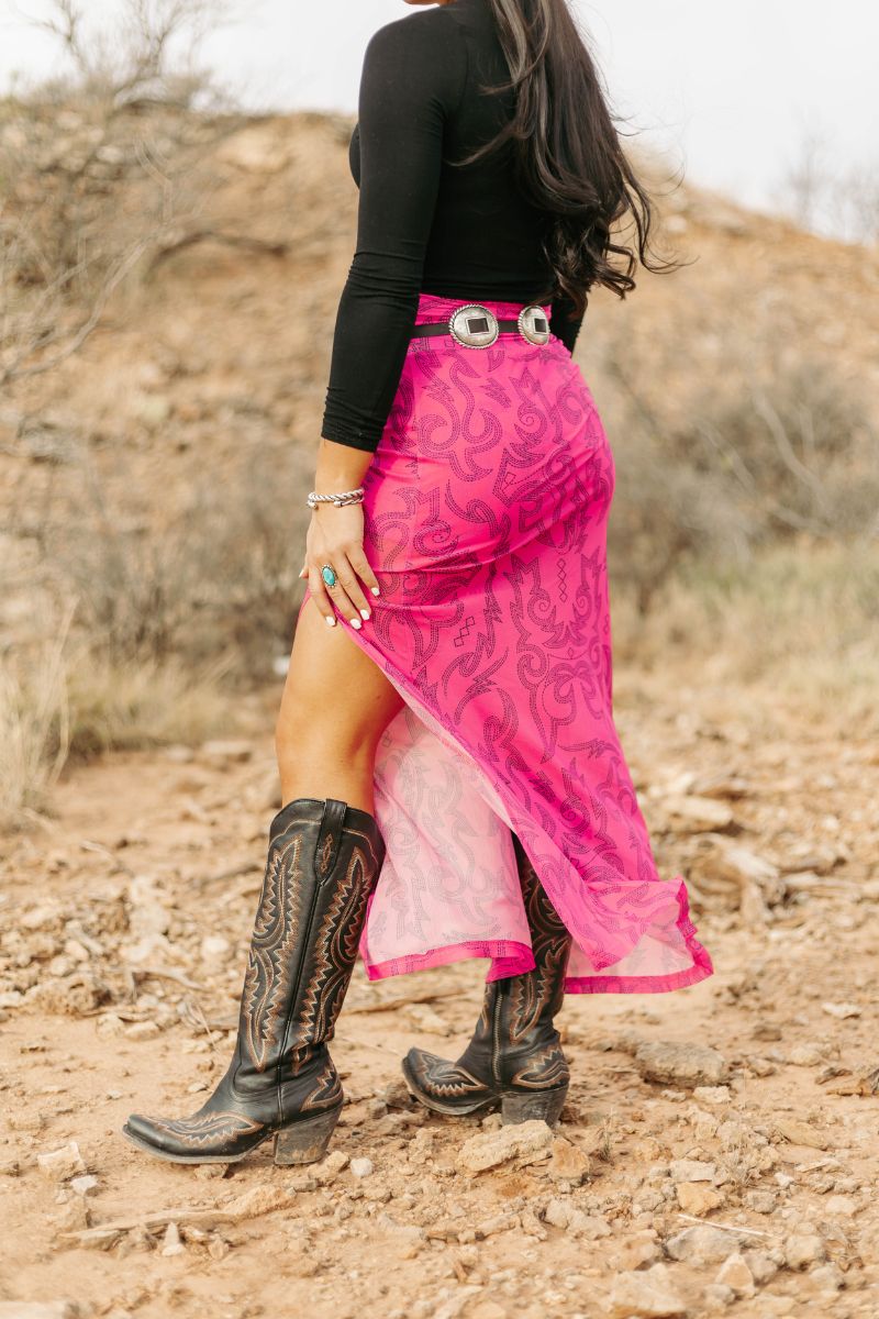 Cowgirls Like Us Slit Skirt