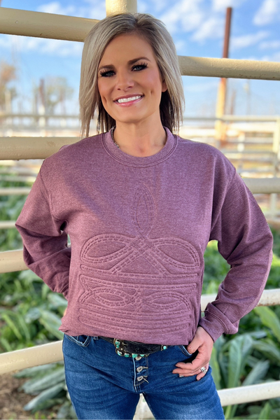 Gone Country Pullover Cranberry