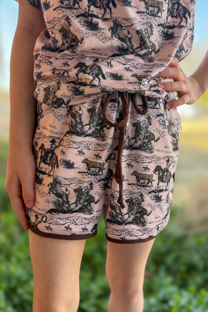 Mini Day Workin Shorts - Blush