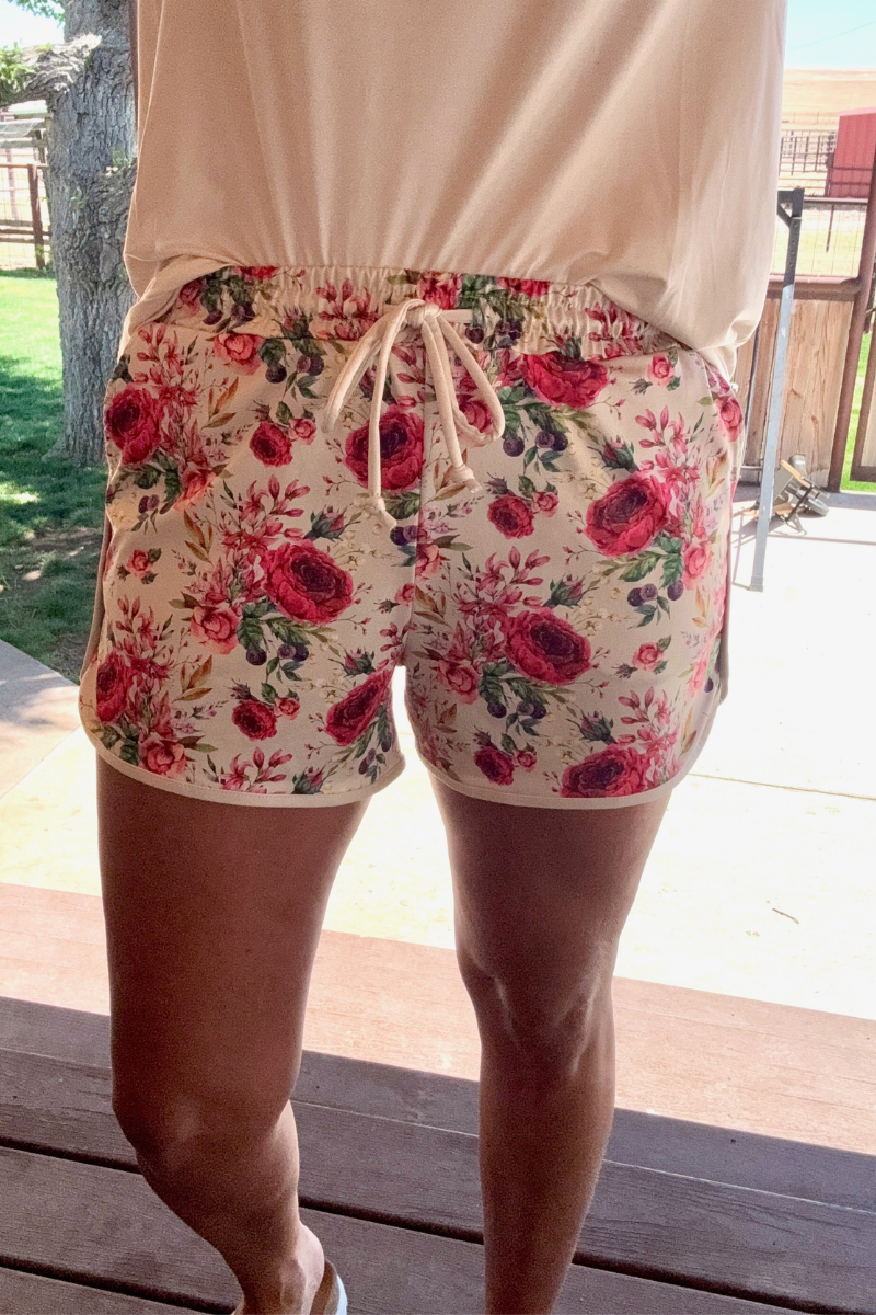 Porcelain Petals Shorts
