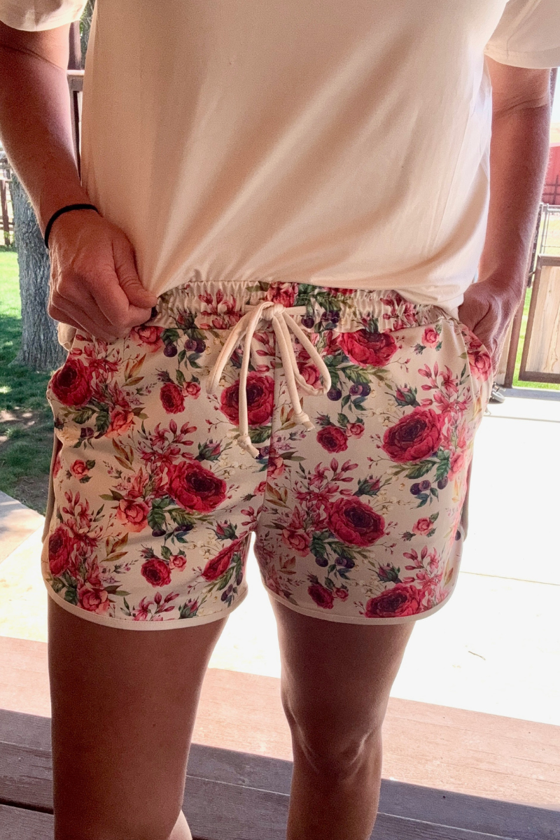 Porcelain Petals Shorts